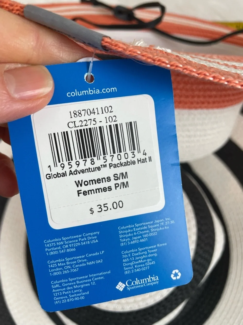 New Columbia Omni shade Wide Brim Straw Sun Hat  and Target hat